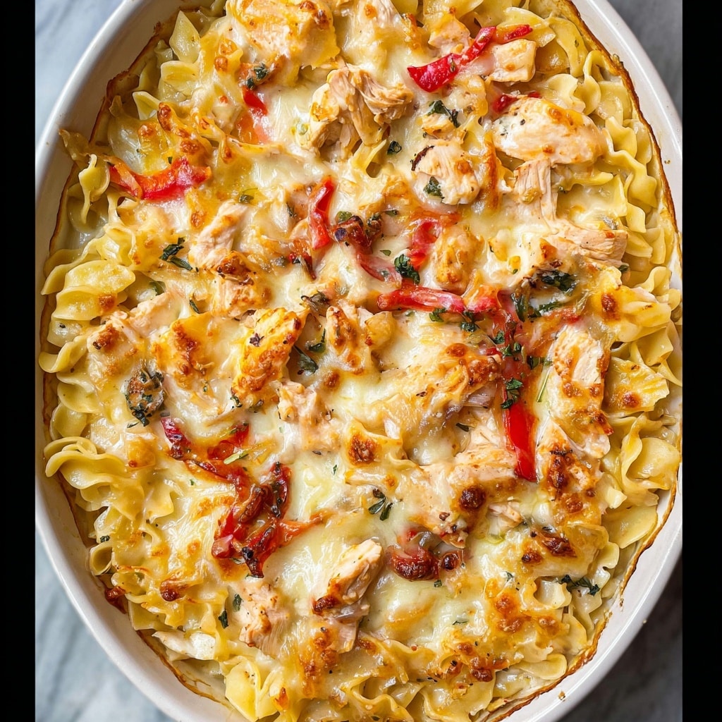 Chicken Fajita Noodle Casserole Recipe - Recipe Image