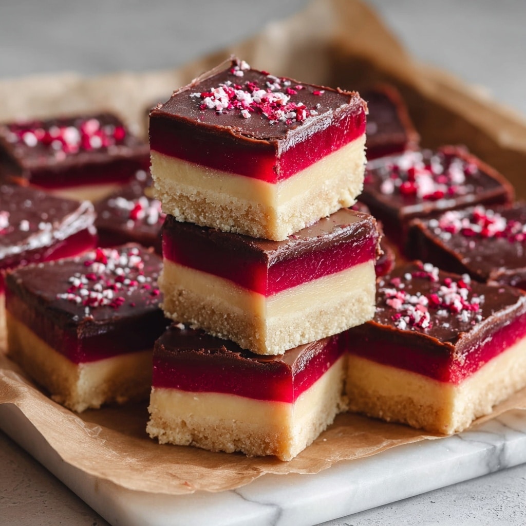 Raspberry Caramel Millionaires Shortbread Recipe - Recipe Image