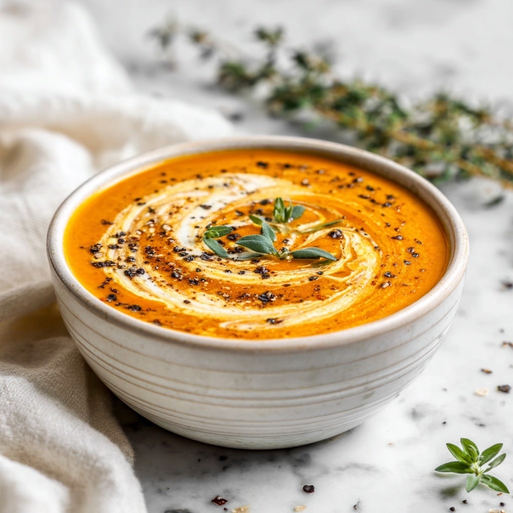 One Pot Creamy Carrot Lentil Soup Recipe