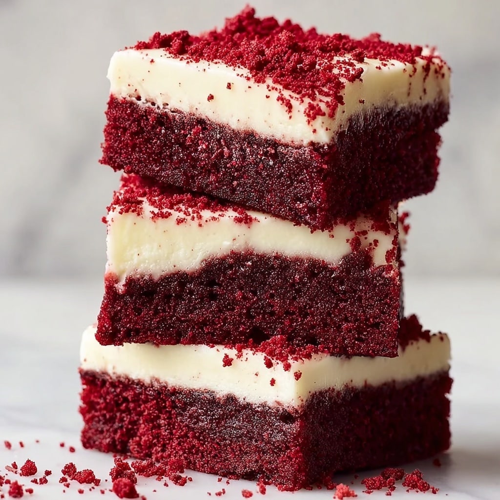 Decadent Red Velvet Brownies with Cream Cheese Frosting Recipe - Recipe Image