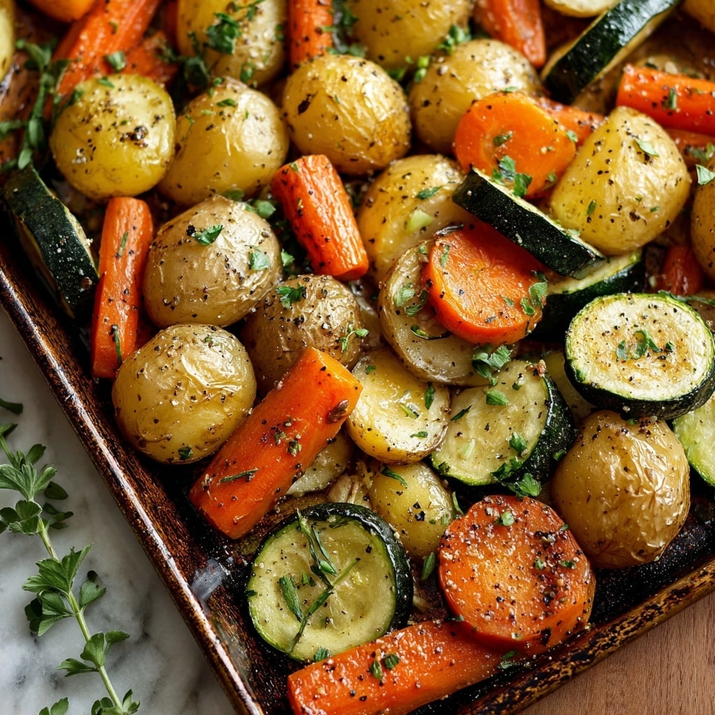 Roasted Potatoes, Carrots, and Zucchini Recipe - Recipe Image
