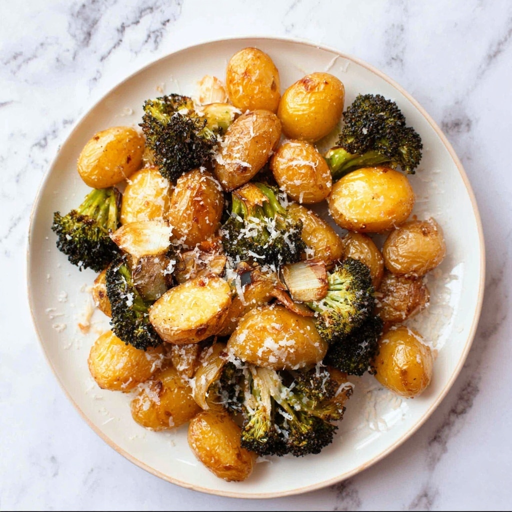 Roasted Potatoes and Broccoli with Parmesan Recipe