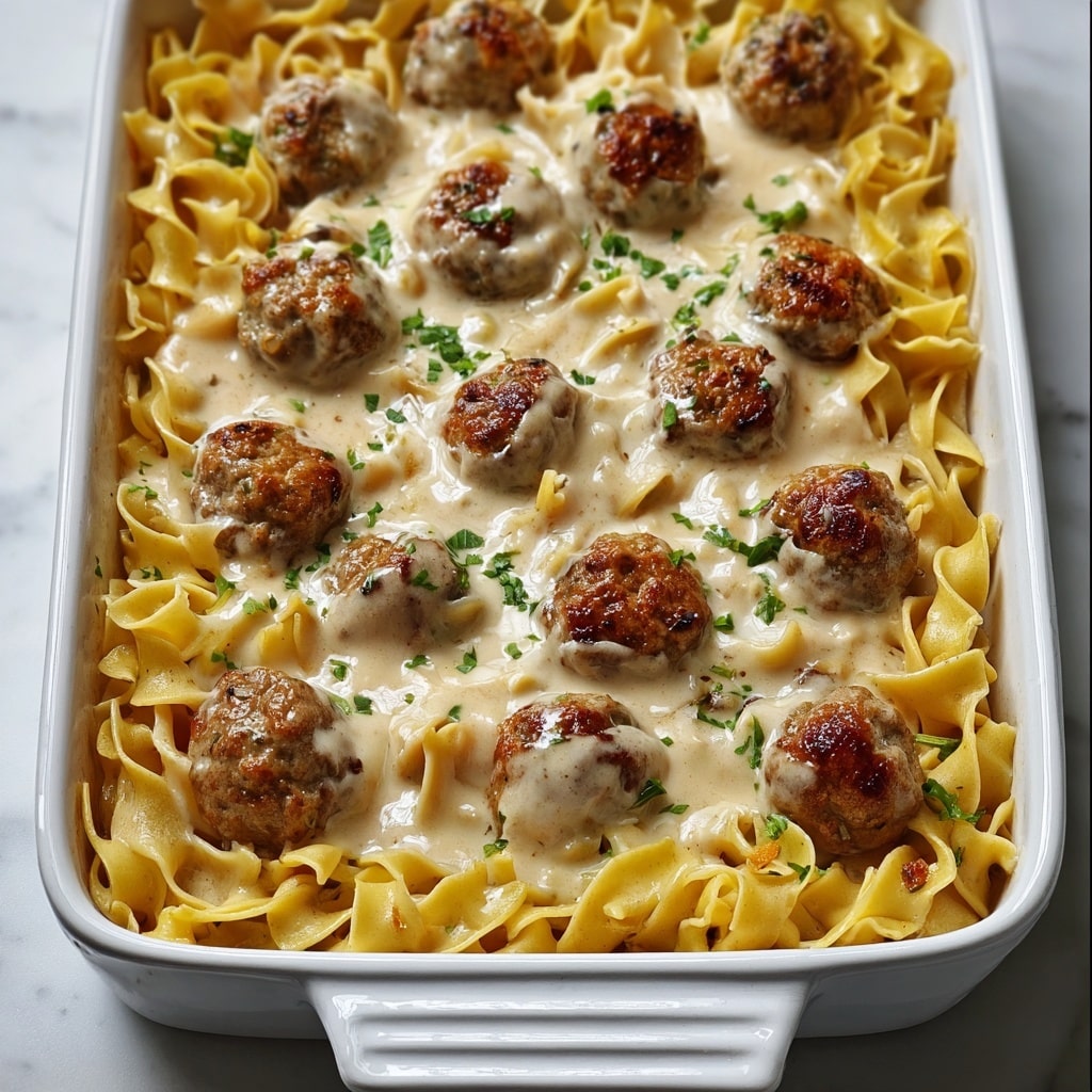 Swedish Meatball Noodle Bake Recipe - Recipe Image