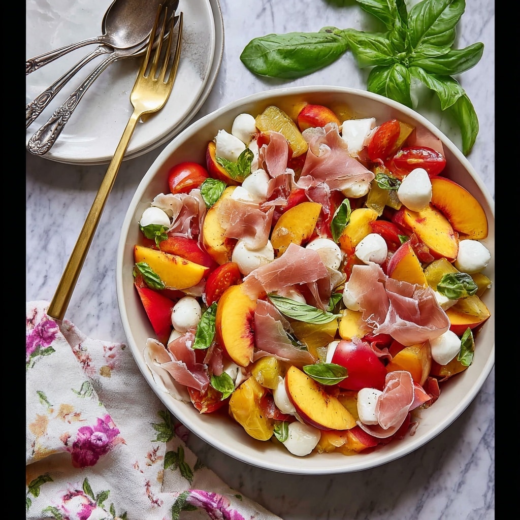 Peach Caprese Salad Recipe - Recipe Image