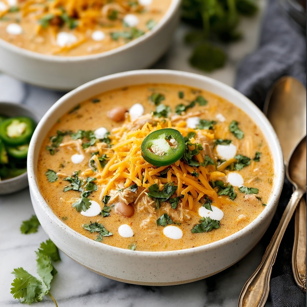 Creamy White Chicken Chili Recipe - Recipe Image