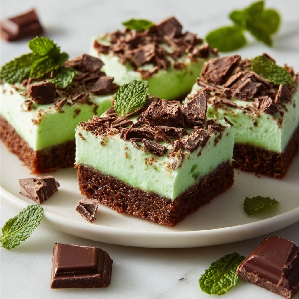 No Bake Mint Slice Recipe - Recipe Image