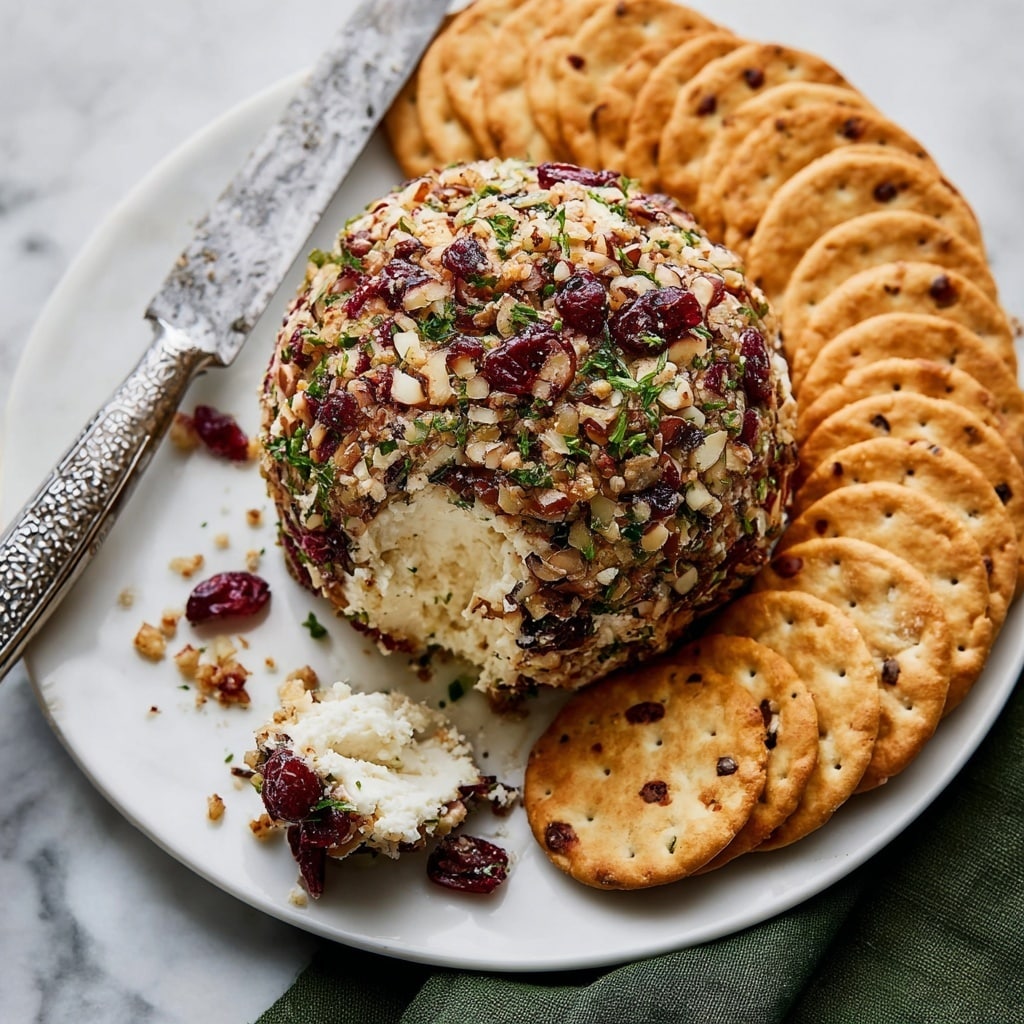 Cranberry Pecan Cheese Ball Appetizer Recipe - Recipe Image