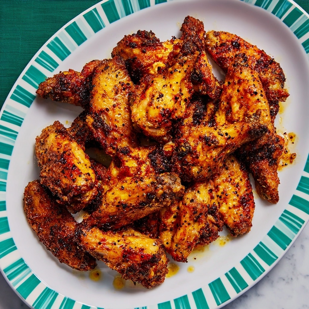 Lemon Pepper Chicken Wings with Lemon Butter Glaze Recipe - Recipe Image