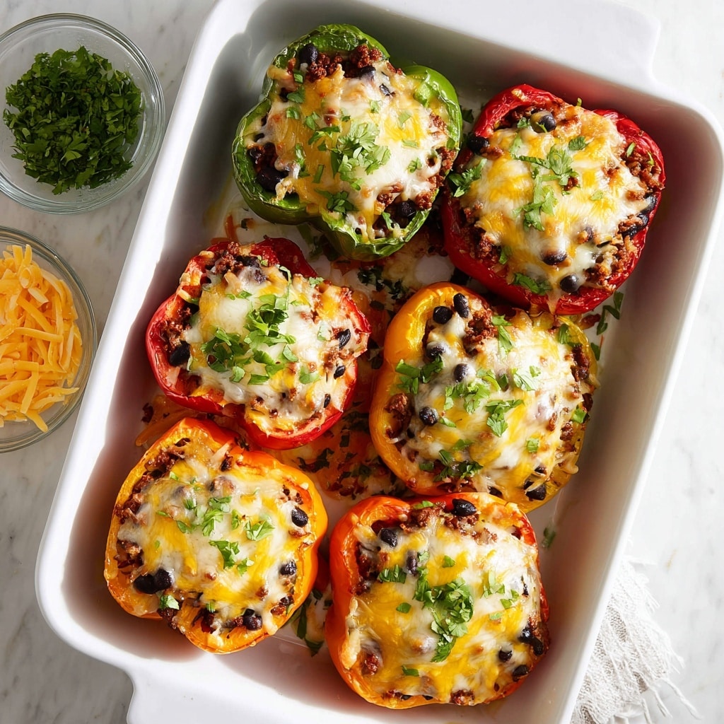 Taco Stuffed Bell Peppers Recipe - Recipe Image