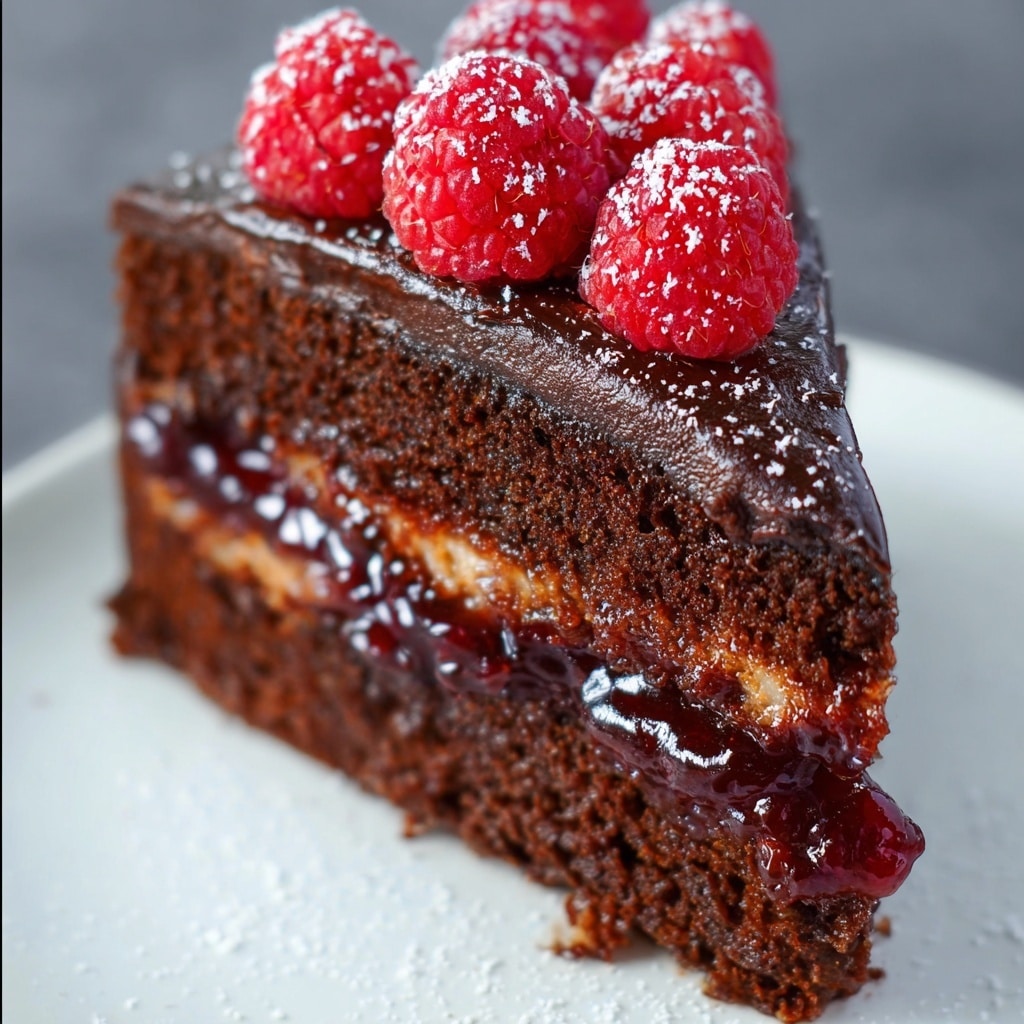 Chocolate Raspberry Truffle Cake Recipe