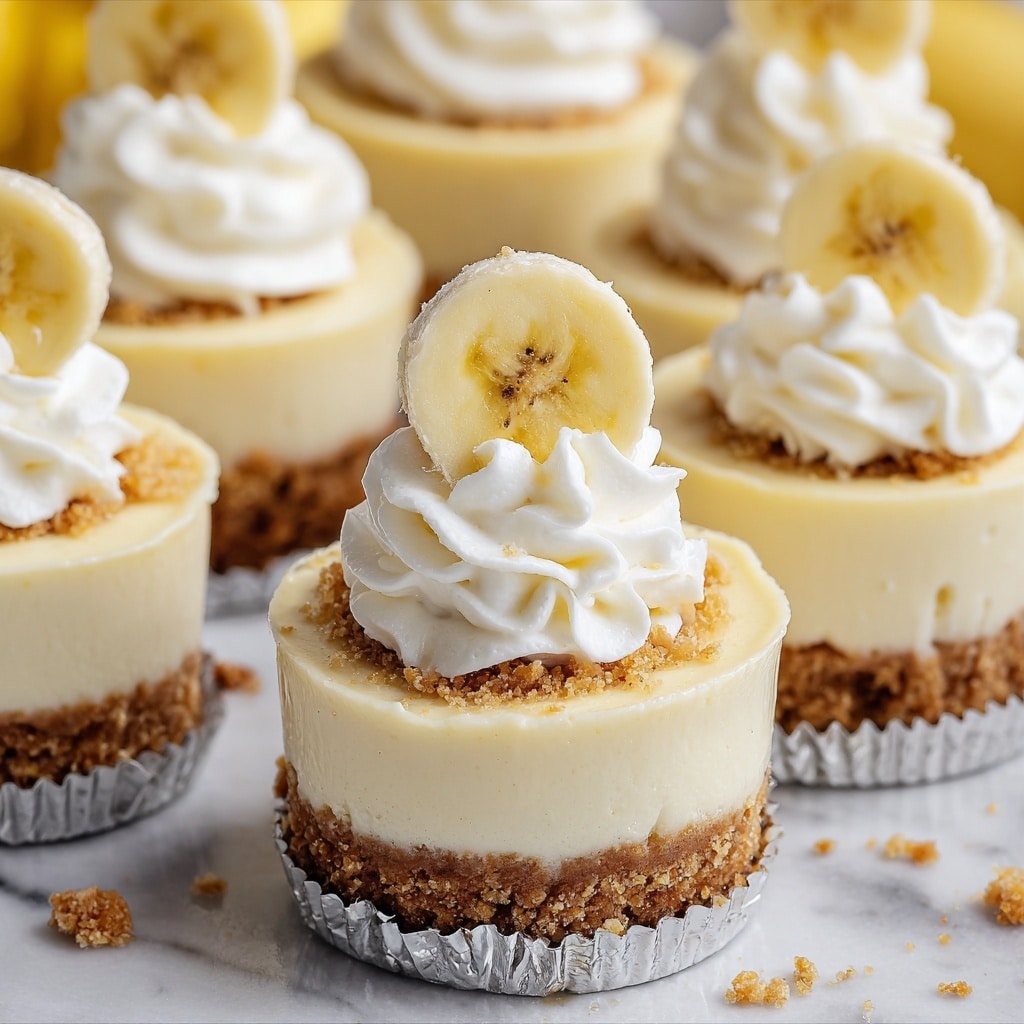 Mini Banana Pudding Cheesecakes Recipe - Recipe Image