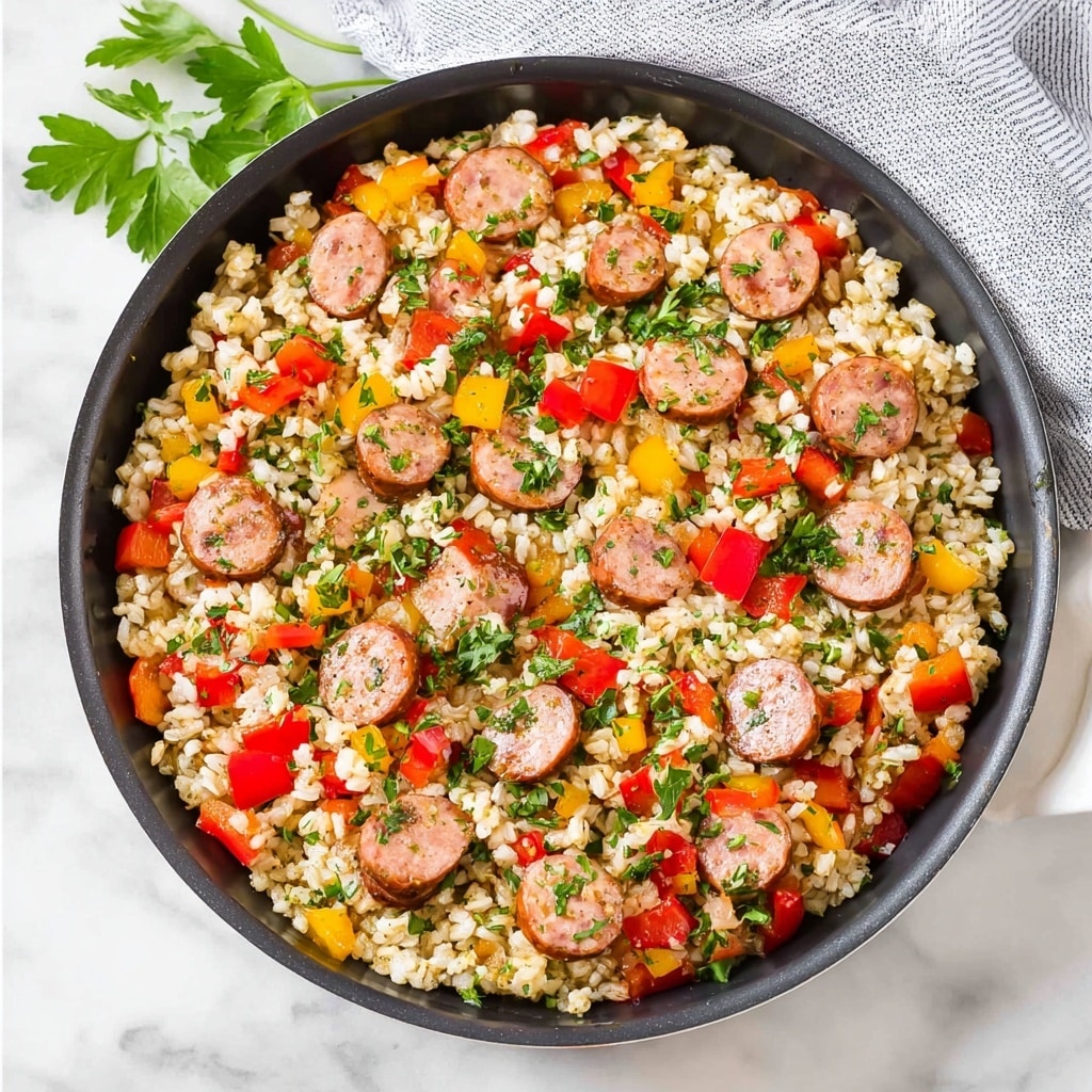 Sausage and Rice Skillet Recipe - Recipe Image
