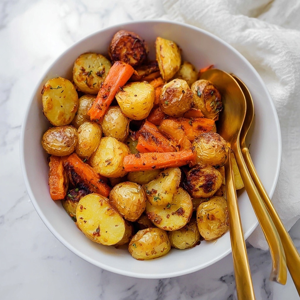 Perfect Roasted Potatoes and Carrots Recipe - Recipe Image