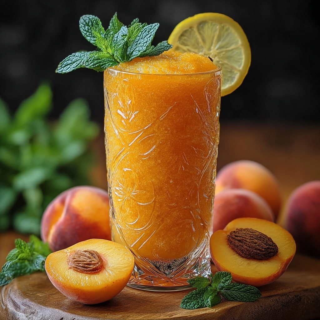 Peach Lemonade Slushie: The Ultimate Summer Refreshment Recipe - Recipe Image