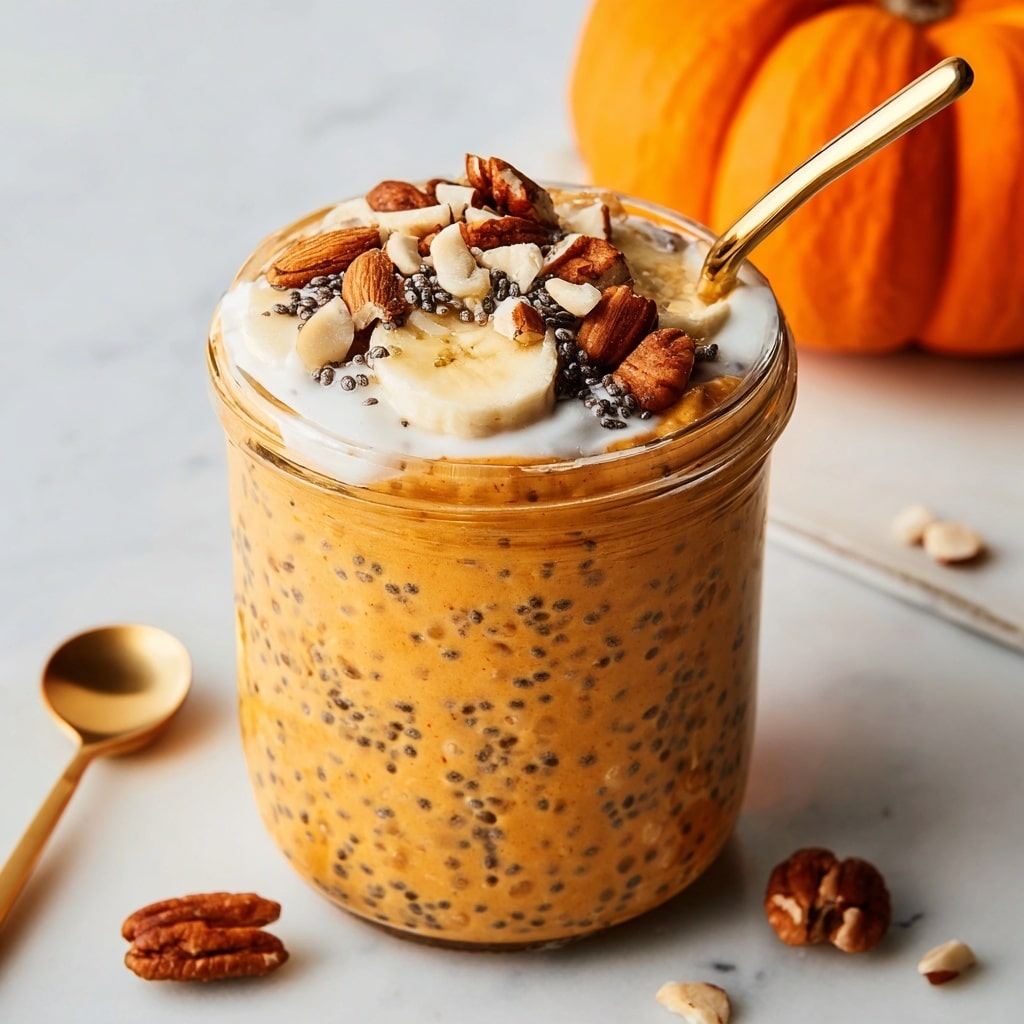 Pumpkin Pie Overnight Oats Recipe - Recipe Image