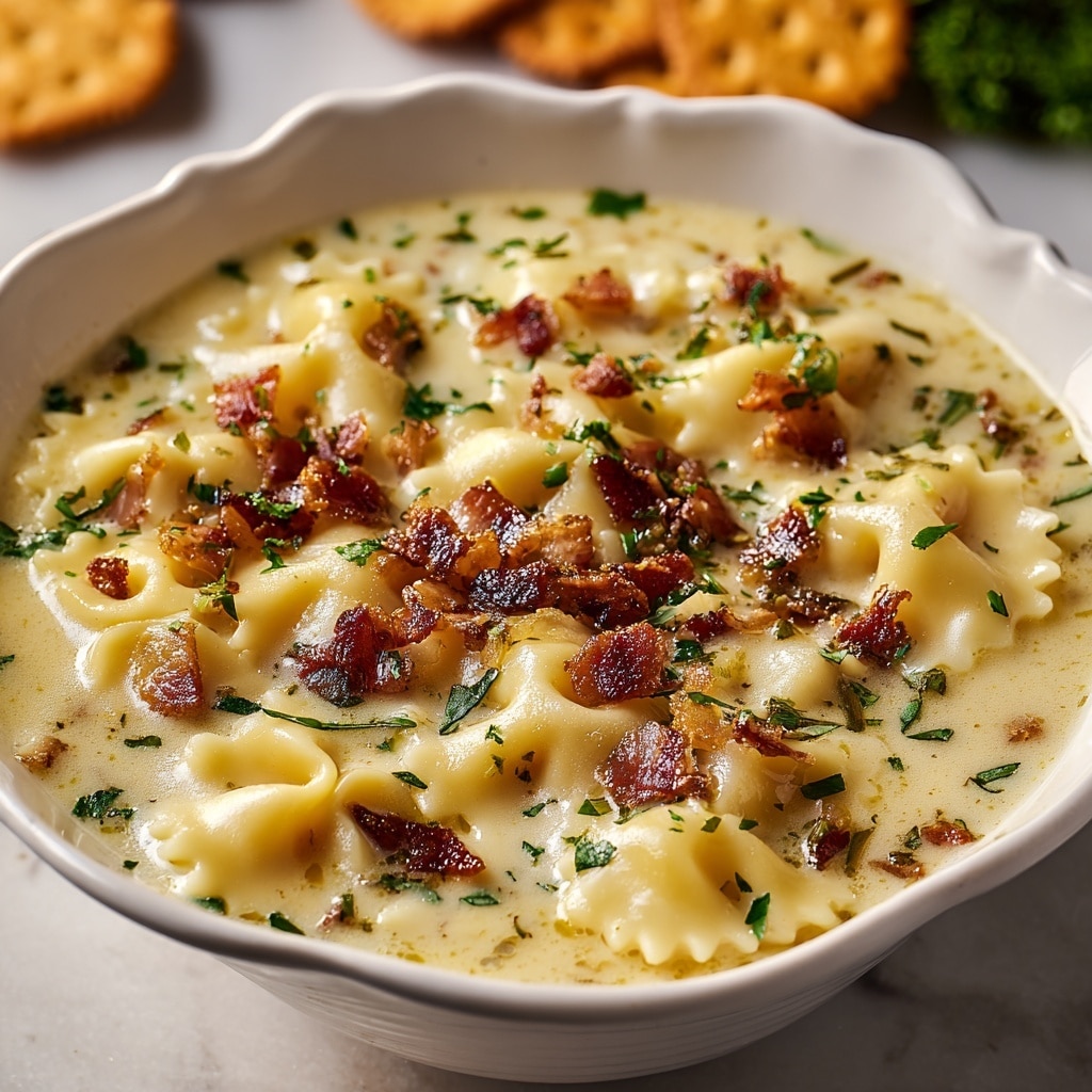 Creamy White Chicken Lasagna Soup Recipe - Recipe Image