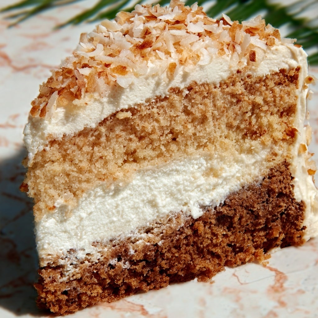 Hawaiian Wedding Cake with Whipped Cream Cheese Frosting Recipe - Recipe Image