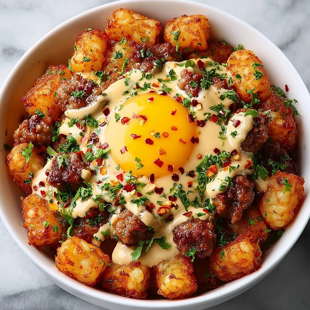 Tater Tot Breakfast Bowl: The Ultimate Comfort Food Recipe - Recipe Image