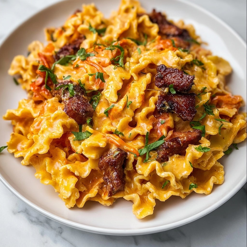 Creamy Tomato and Lobster Pasta Recipe - Recipe Image