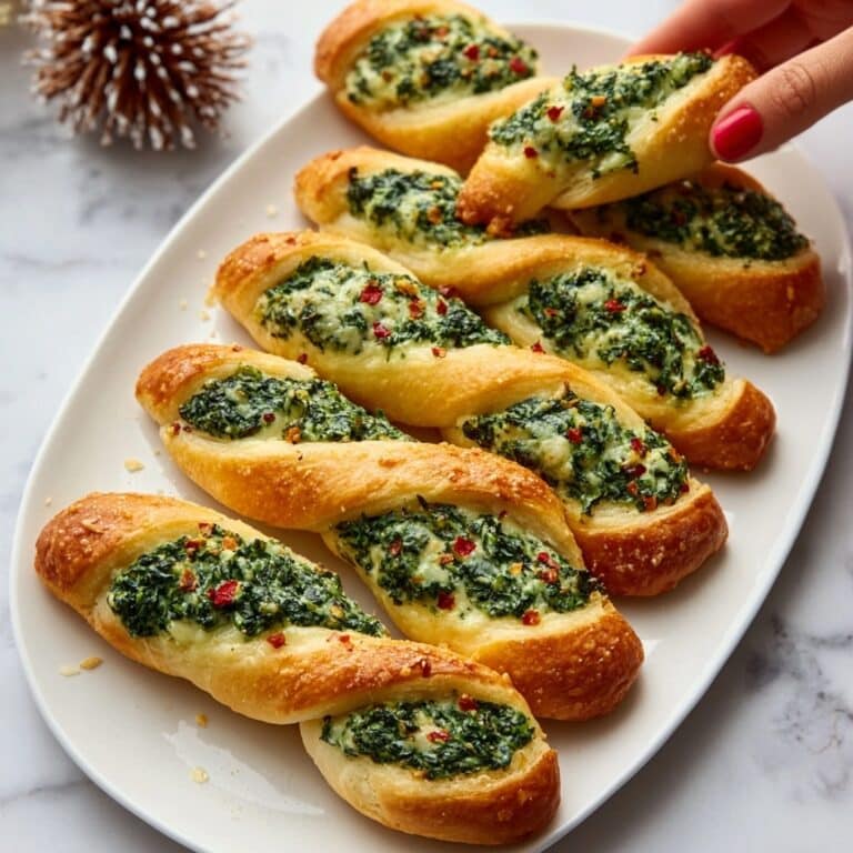 Spinach and Cheese Stuffed Crescent Rolls Recipe
