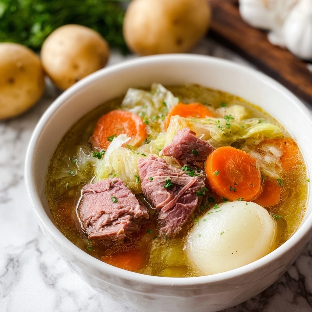 Corned Beef and Cabbage Soup Recipe - Recipe Image