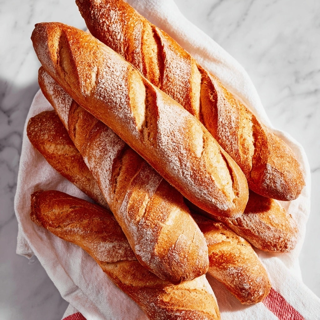 Classic Crusty French Baguettes Recipe - Recipe Image
