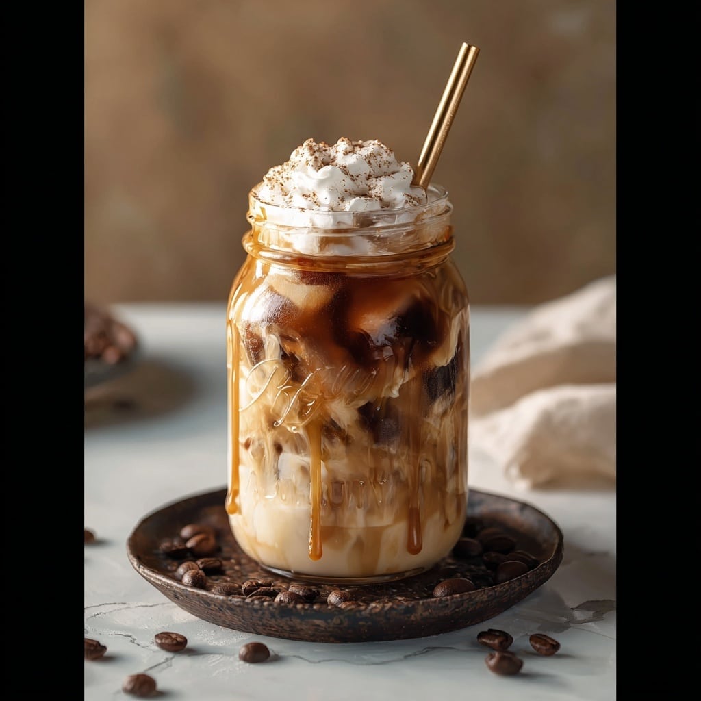 Caramel Hazelnut Iced Coffee Recipe - Recipe Image
