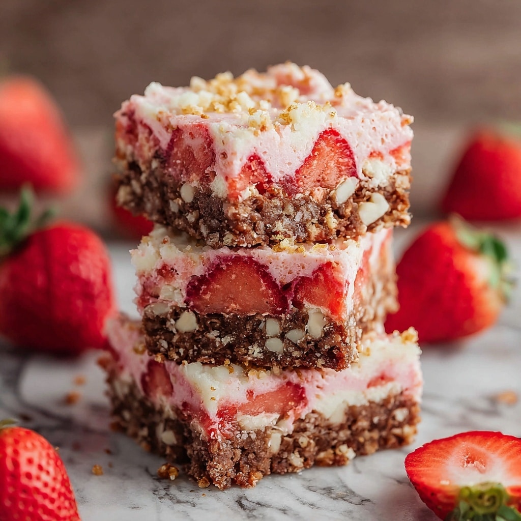 Strawberry Crunch Brownies Recipe - Recipe Image