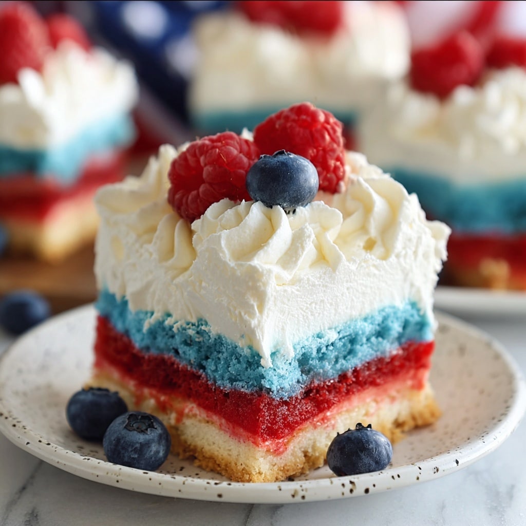 Red, White, and Blue Mini Cheesecakes Recipe - Recipe Image