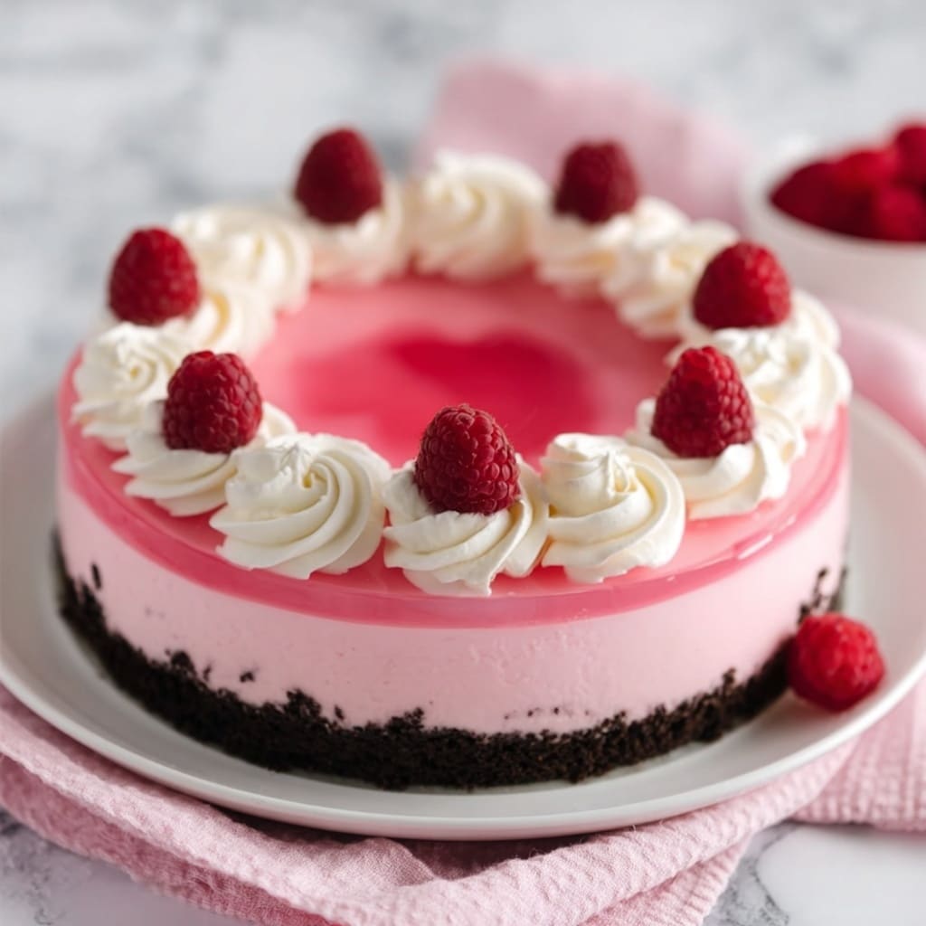 Pink Velvet Raspberry Cheesecake Recipe - Recipe Image
