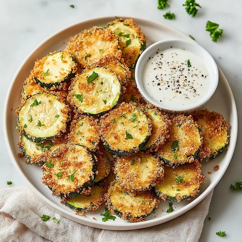 Crispy Baked Zucchini Chips Recipe - Recipe Image