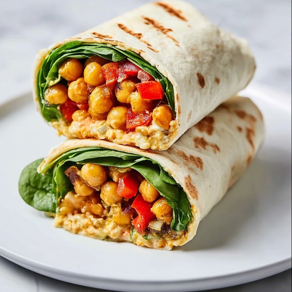BBQ Chickpea Wraps with Ranch Dressing Recipe - Recipe Image