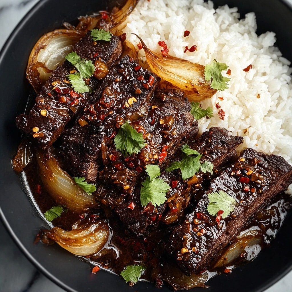 Sweet Savory Caramelized Pulled Beef Recipe - Recipe Image
