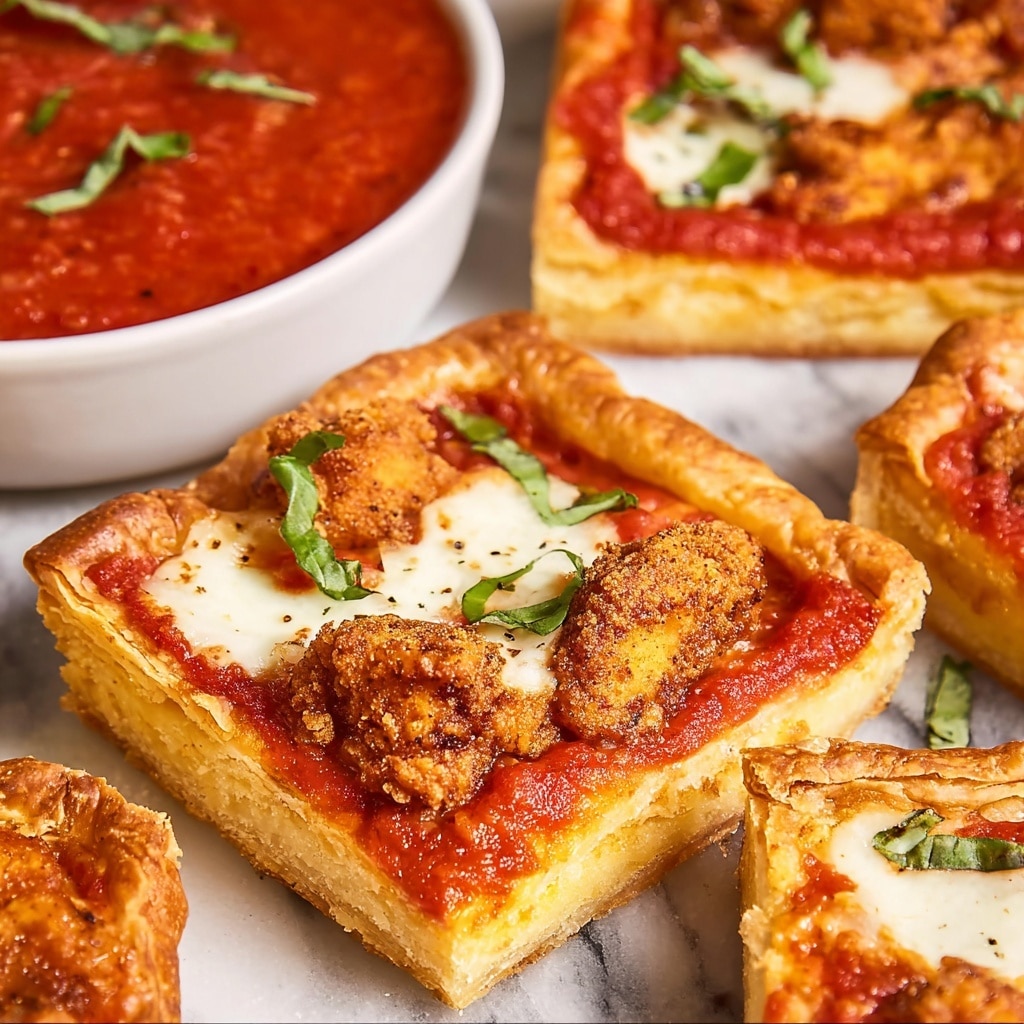 Chicken Parmesan Puff Pastry Bites Recipe - Recipe Image