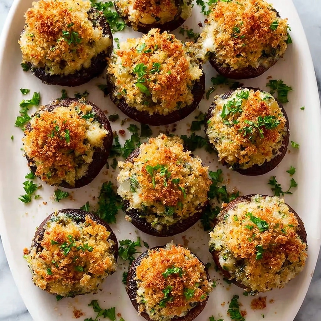 Creamy Parmesan Stuffed Mushrooms Recipe - Recipe Image
