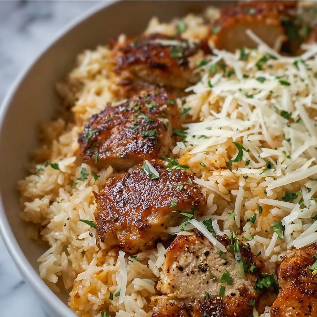 One-Pan Parmesan Chicken and Rice Recipe - Recipe Image