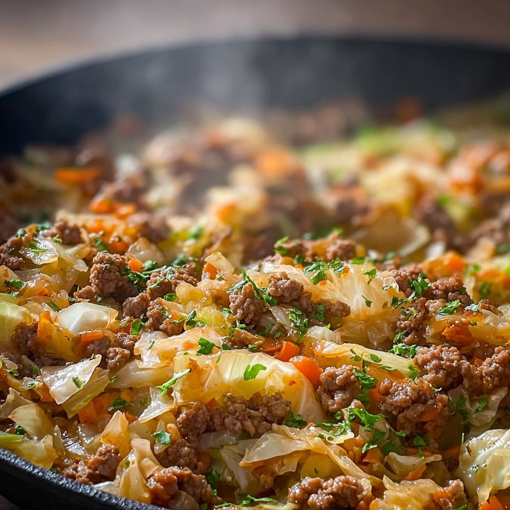 Ground Turkey Cabbage Skillet Recipe - Recipe Image