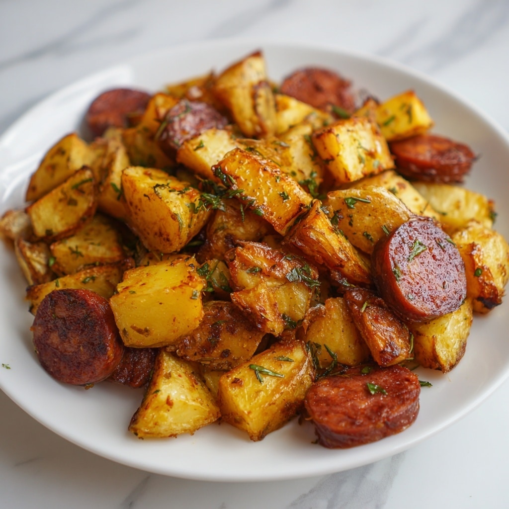 One Pan Kielbasa and Potatoes (Quick & Flavorful) Recipe - Recipe Image