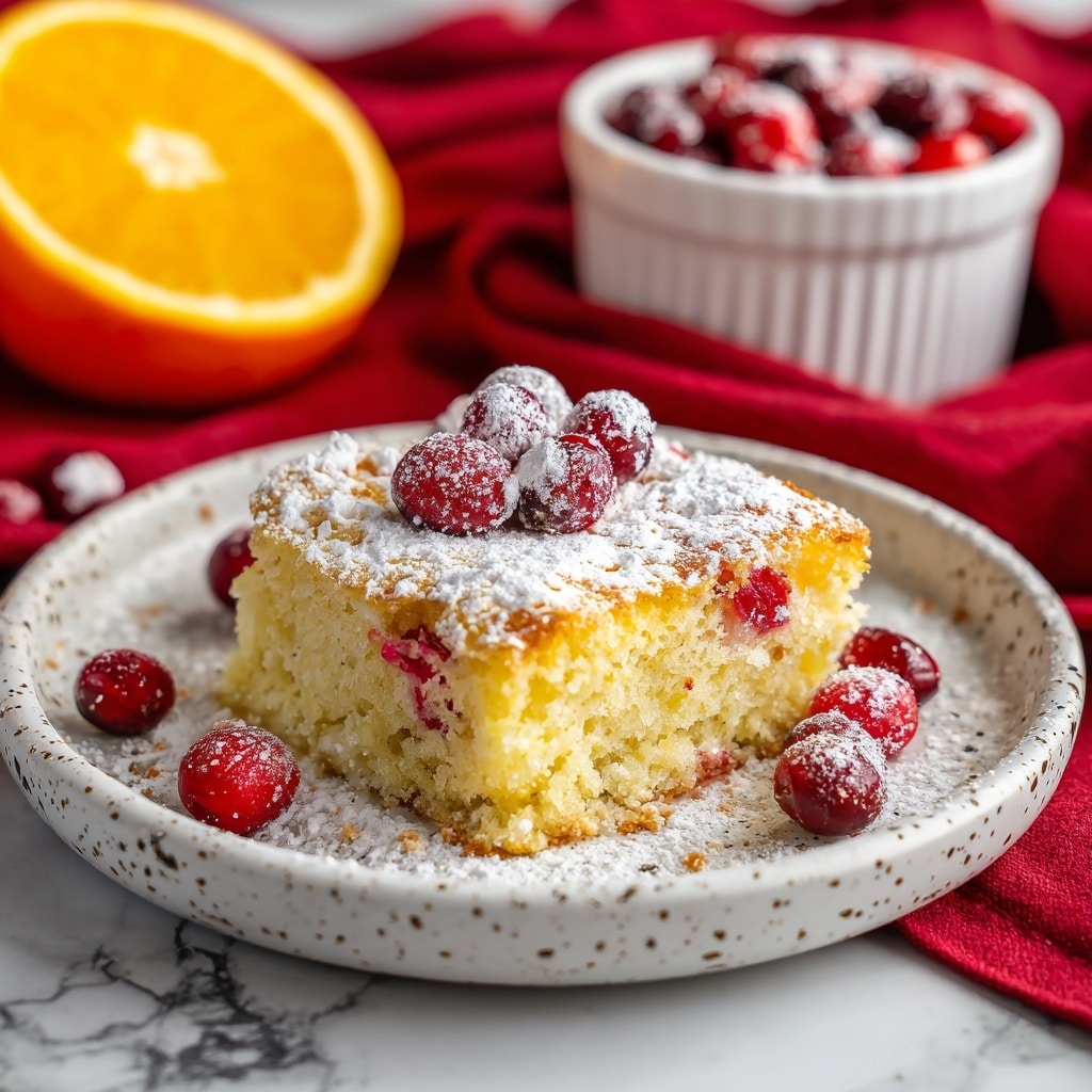 Cranberry Orange Breakfast Cake Recipe - Recipe Image