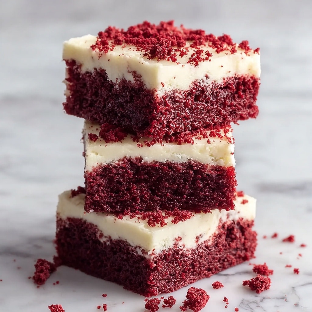 Decadent Red Velvet Brownies with Cream Cheese Frosting Recipe - Recipe Image