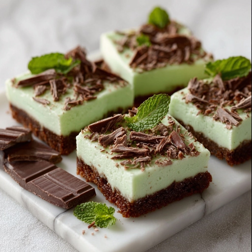 No Bake Mint Slice Recipe - Recipe Image