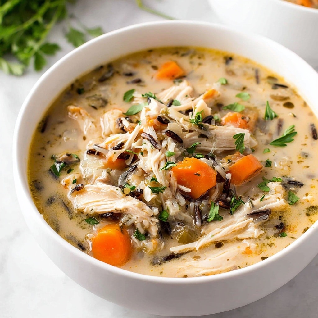 Healthy Chicken Wild Rice Soup Recipe - Recipe Image