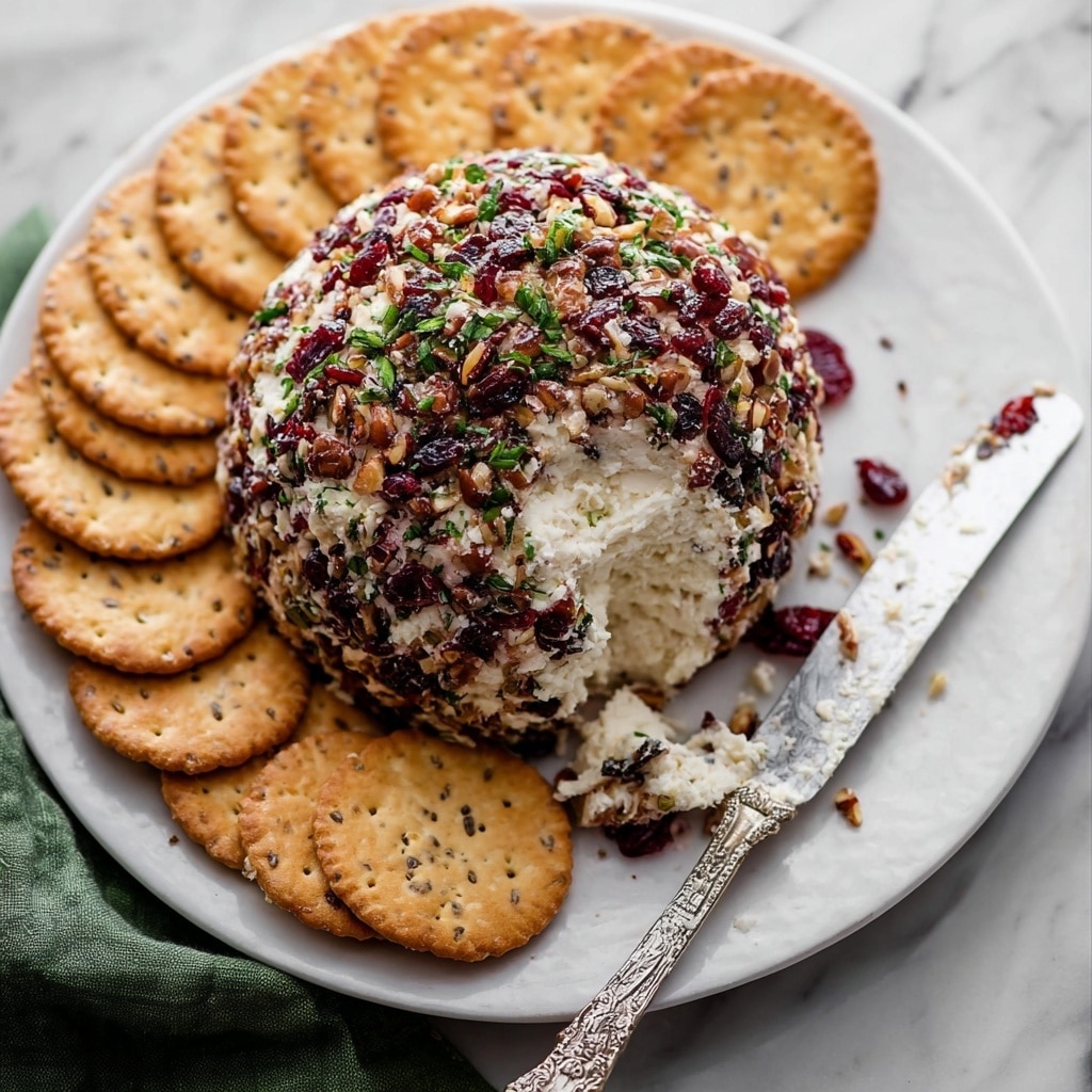 Cranberry Pecan Cheese Ball Appetizer Recipe - Recipe Image