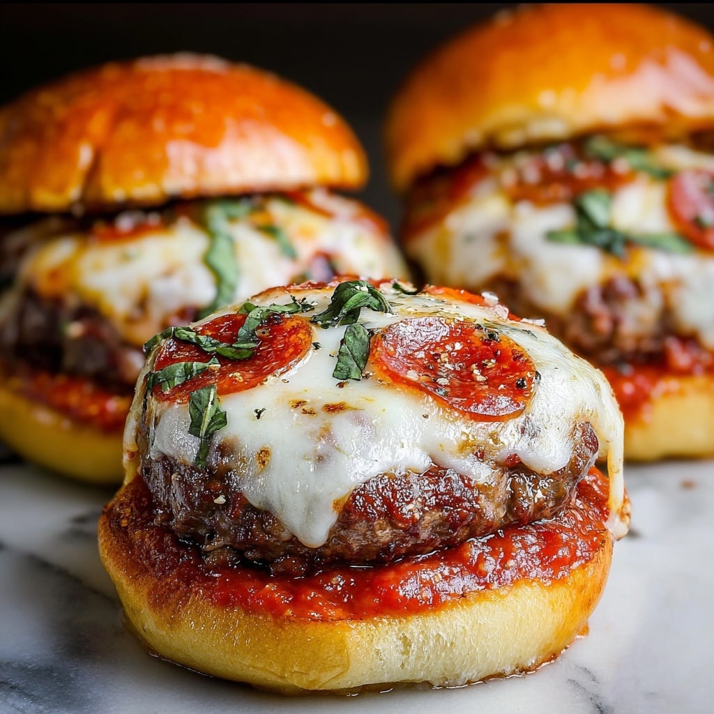 Pizza Burgers Recipe - Recipe Image