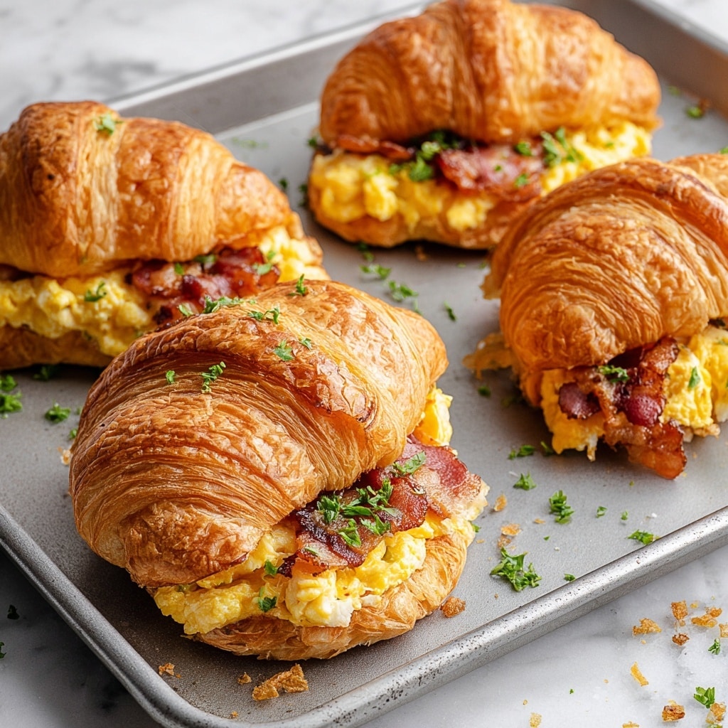 Croissant Breakfast Sandwiches Recipe - Recipe Image