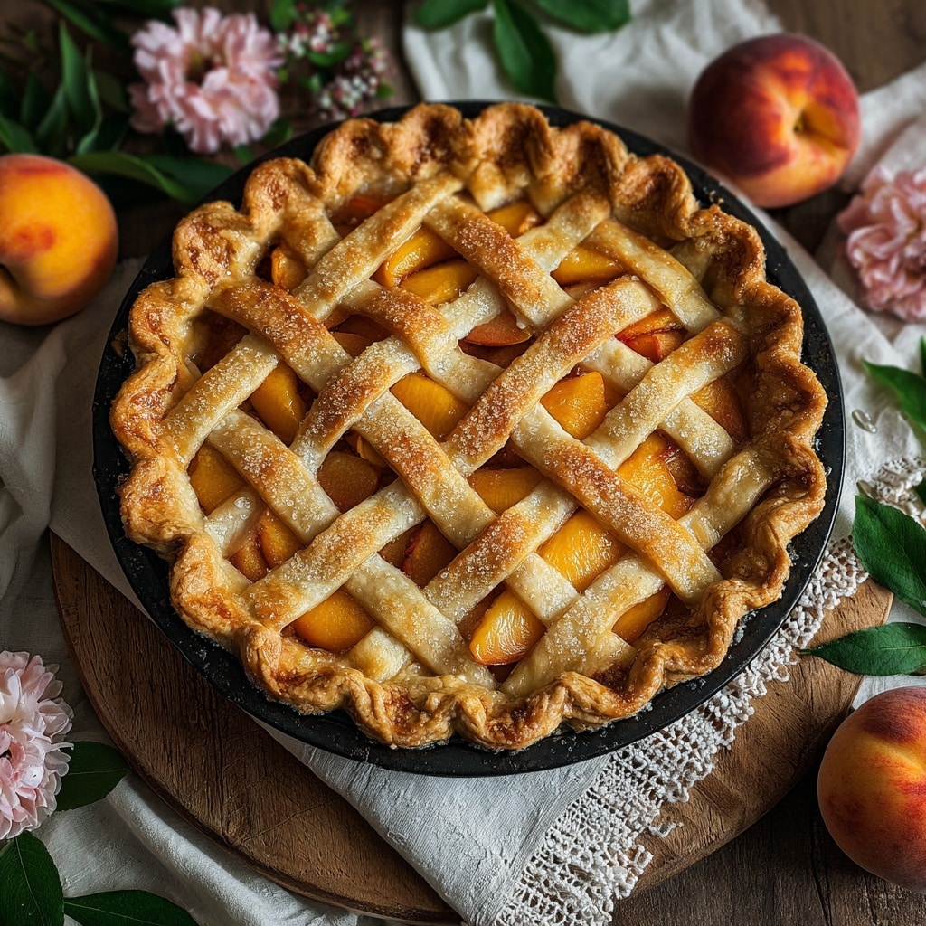 Brown Butter Strawberry Peach Pie Recipe - Recipe Image