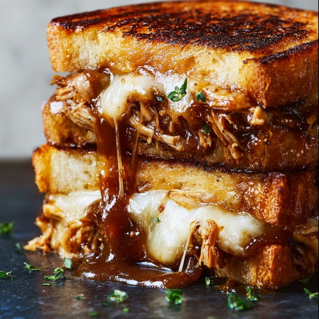 BBQ Chicken Grilled Cheese Recipe - Recipe Image