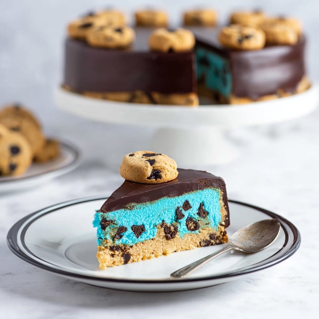 Cookie Monster Cheesecake Recipe - Recipe Image