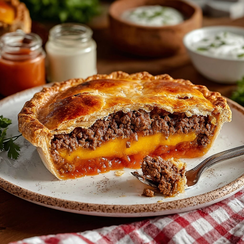 Easy Hamburger Pie Recipe - Recipe Image