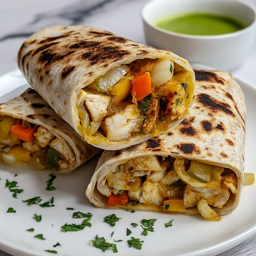 Chicken Fajita Burrito Recipe - Recipe Image